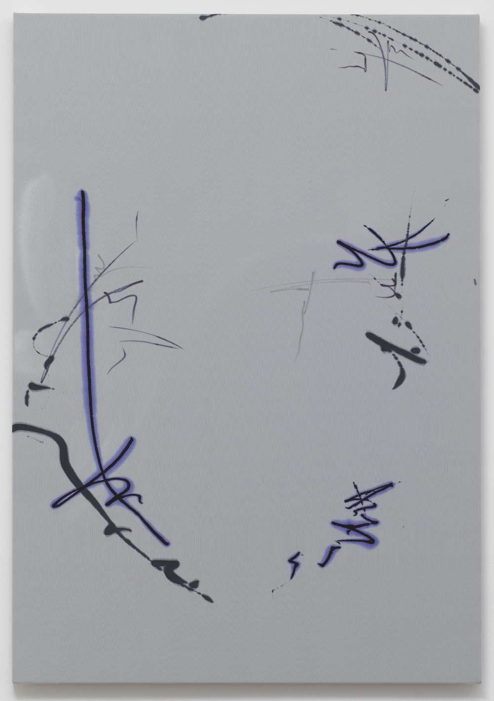 Ziggy Grudzinskas, Discord, 2015, ink on polyester, 100 x 70 cm