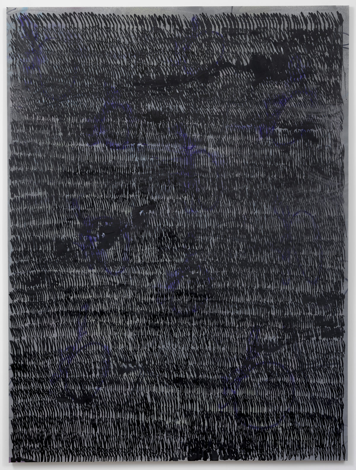 Ziggy Grudzinskas, The Void, 2015, acrylic, ink & spray paint on polyester, 200 x 150 cm