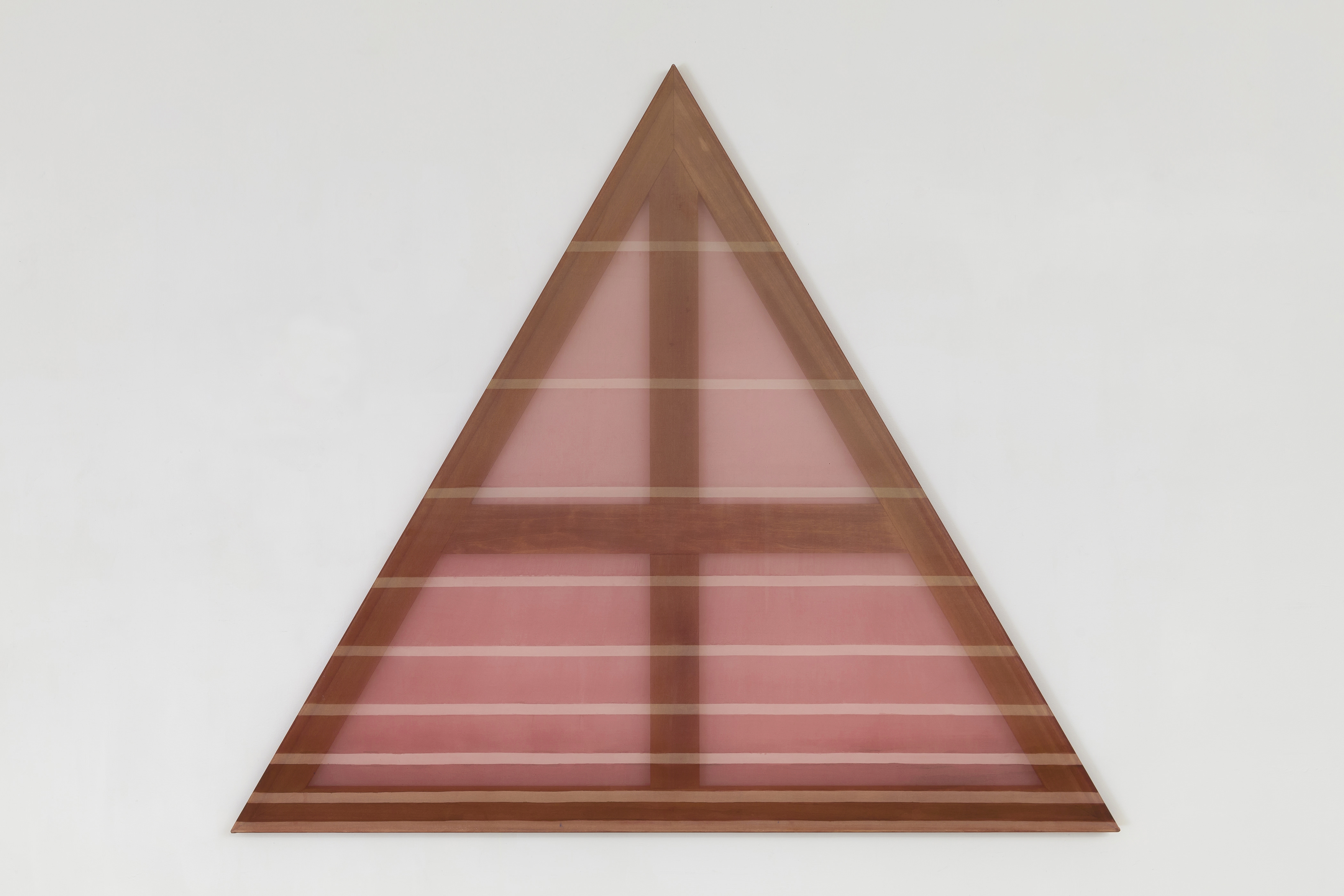 Rebecca Ward, Δ (cardinal), 2015, dye on silk, 45 x 45 in