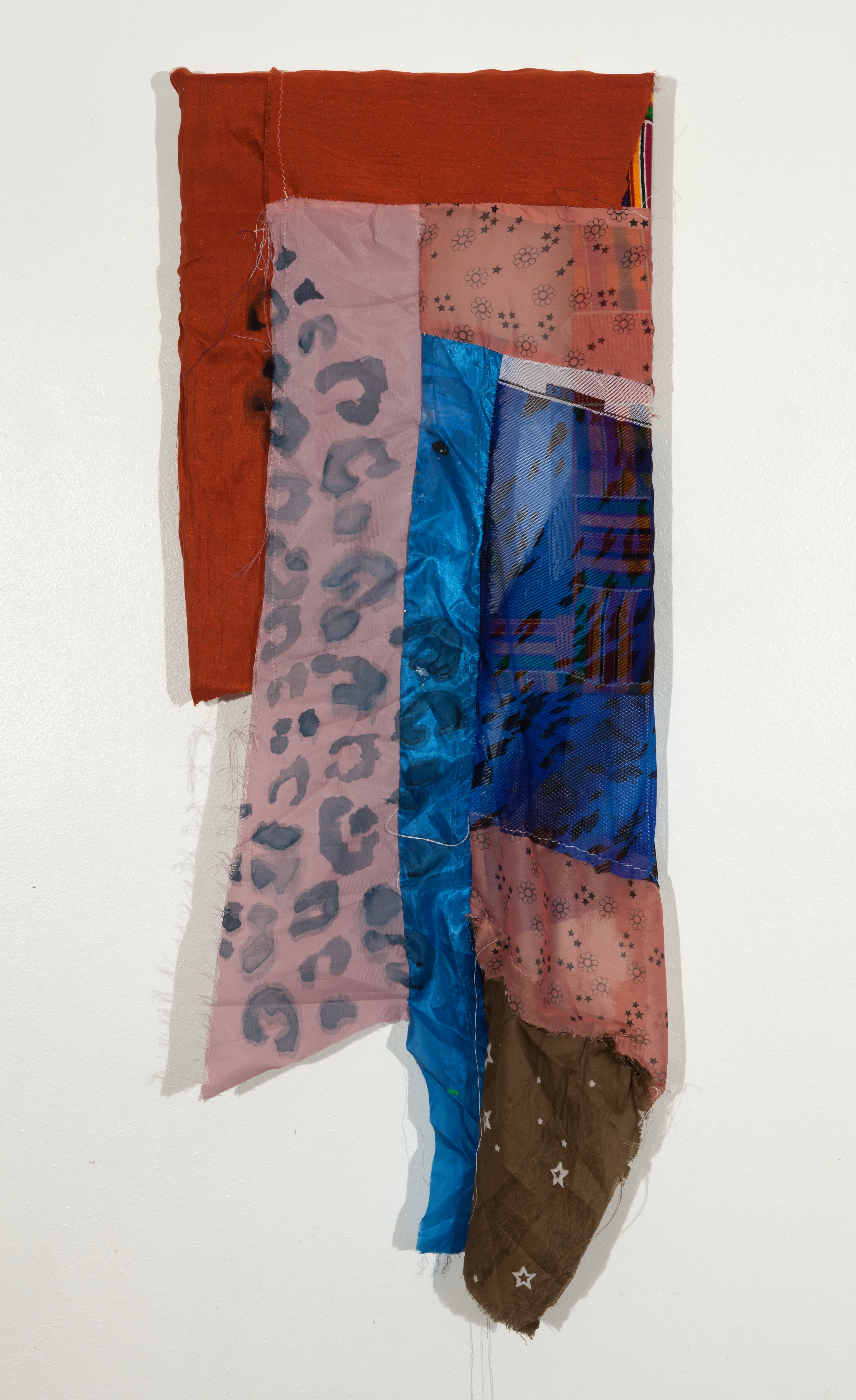 Tameka Jenean Norris, St Claude, 2014, oil paint, and acrylic paint on fabric, 12 x 9 in
