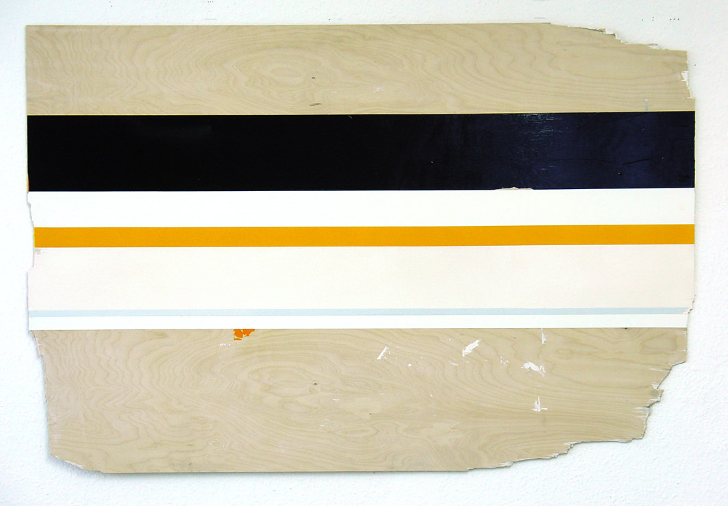 Jens Wolf, 01.08, 2001, Acrylic on plywood, 100 x 150 cm