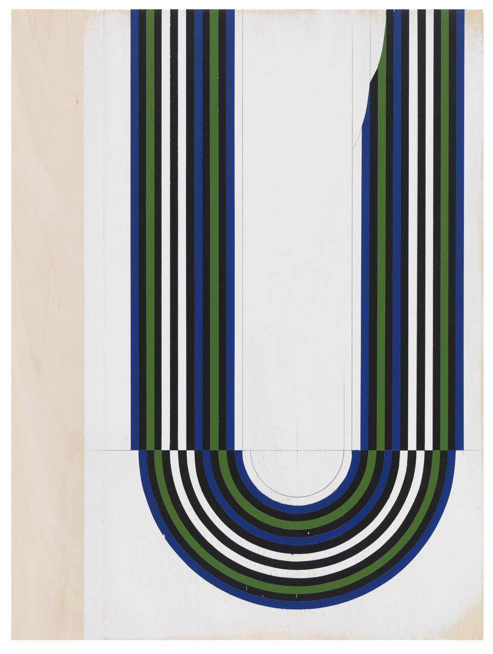 Jens Wolf, 12.33, 2012, Acrylic on plywood, 115x86cm