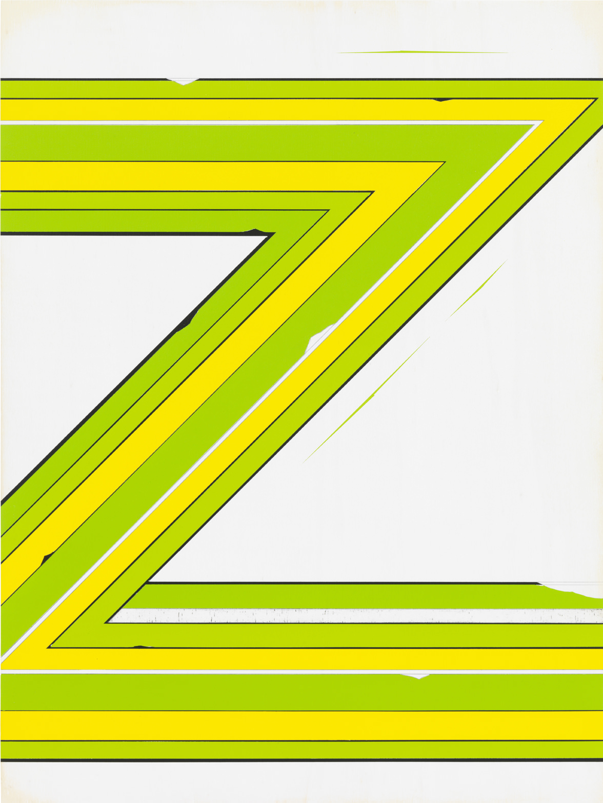 Jens Wolf, 13.21, 2013, acrylic on plywood, 80 x 60 cm