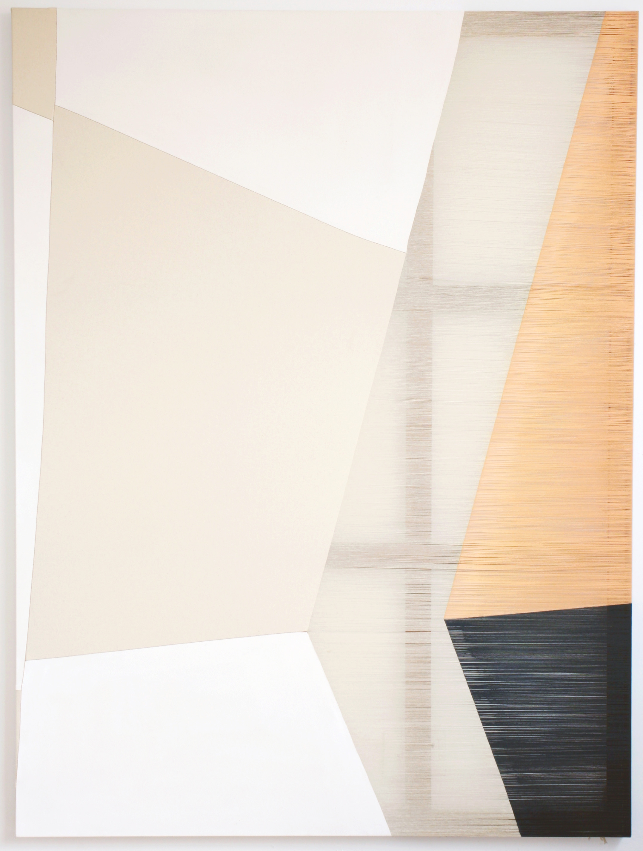 3) Rebecca Ward, hegemony, 2015, acrylic on stitched canvas, 80 x 60 in