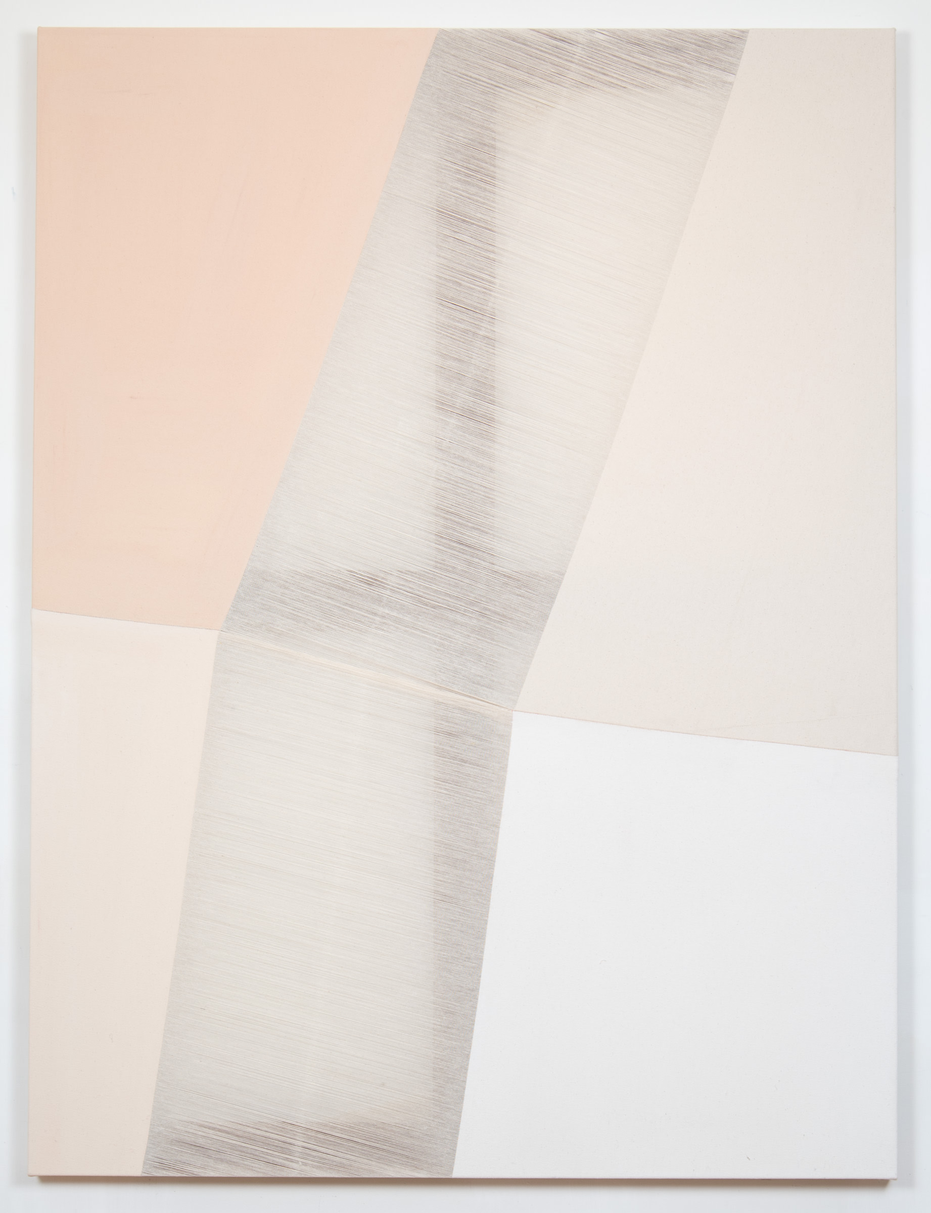 4) Rebecca Ward, nonplussed, 2015, acrylic on stitched canvas, 48 x 36 in