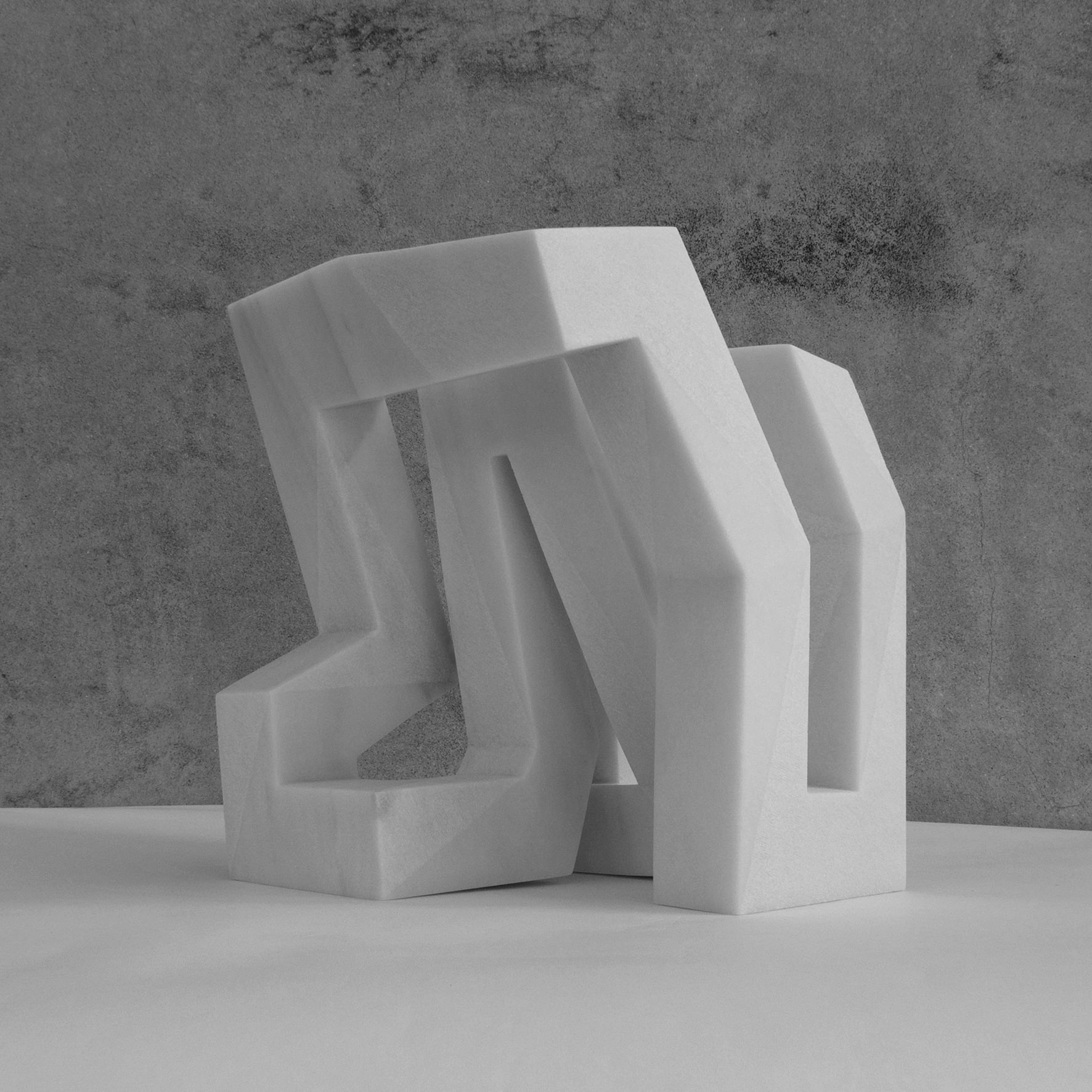 Gianpietro Carlesso, Decostruzione, 2017, lasa marble, 32 x 34 x 27 cm