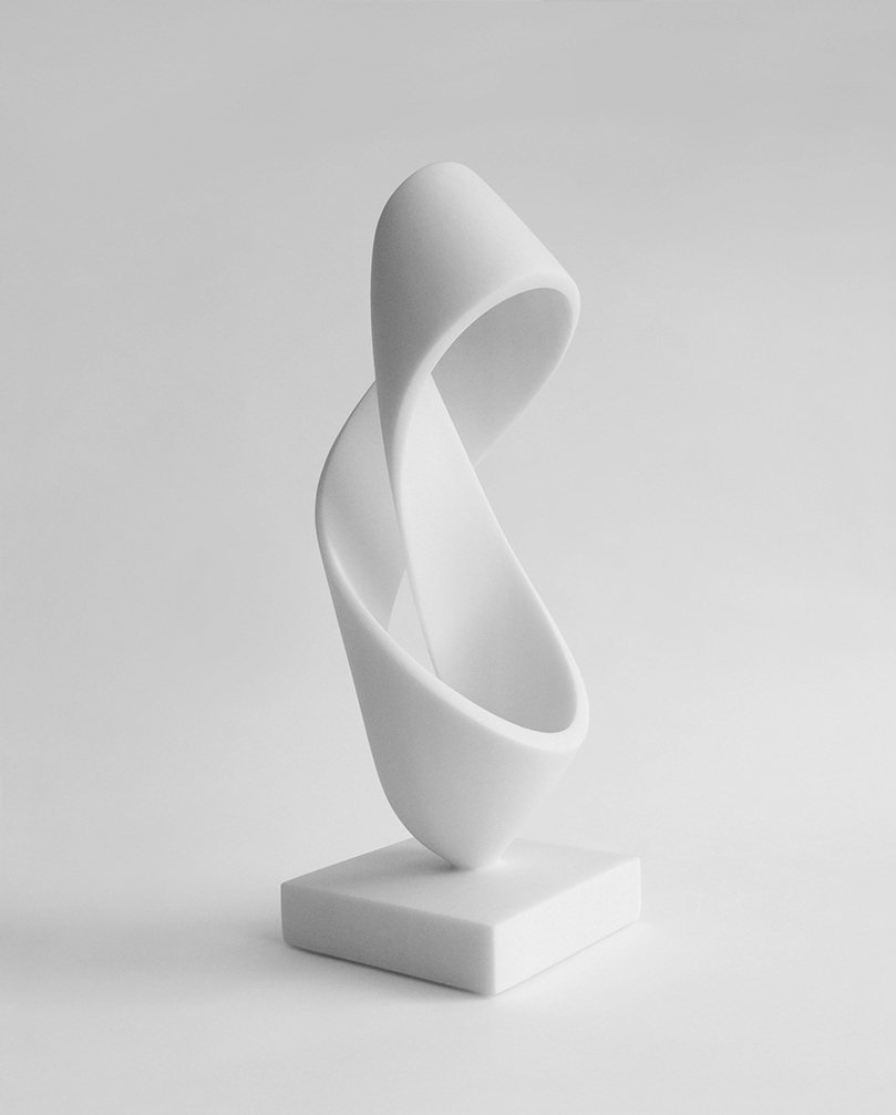 Gianpietro Carlesso, Curvatura 25.1, 2017, lasa marble, 49 x 17.5 x 20 cm (2)