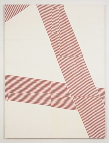 Rebecca Ward, quicksand, 2015, oil on stitched sheepskin leather over panel, 60 x 45 in