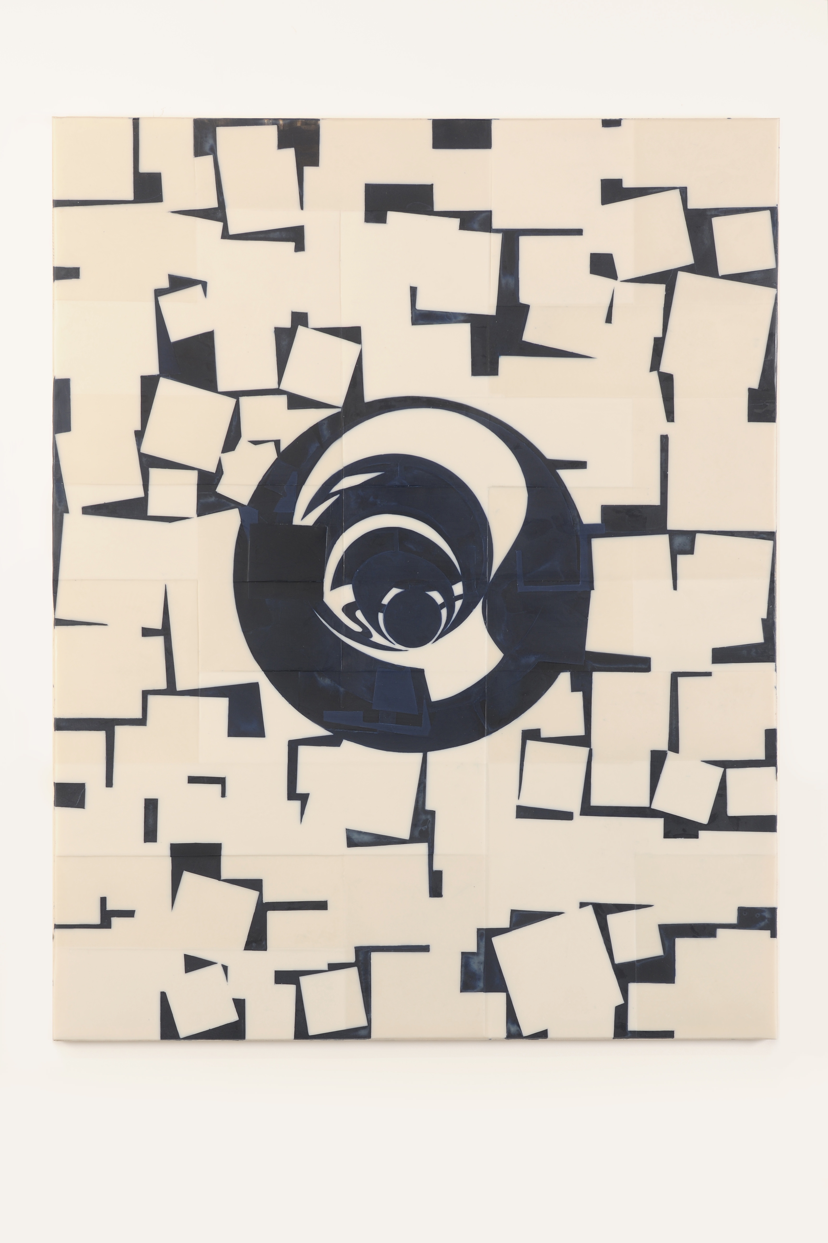 Domenico Bianchi, Untitled, 2017, wax on canvas and board, 140 x 110 cm