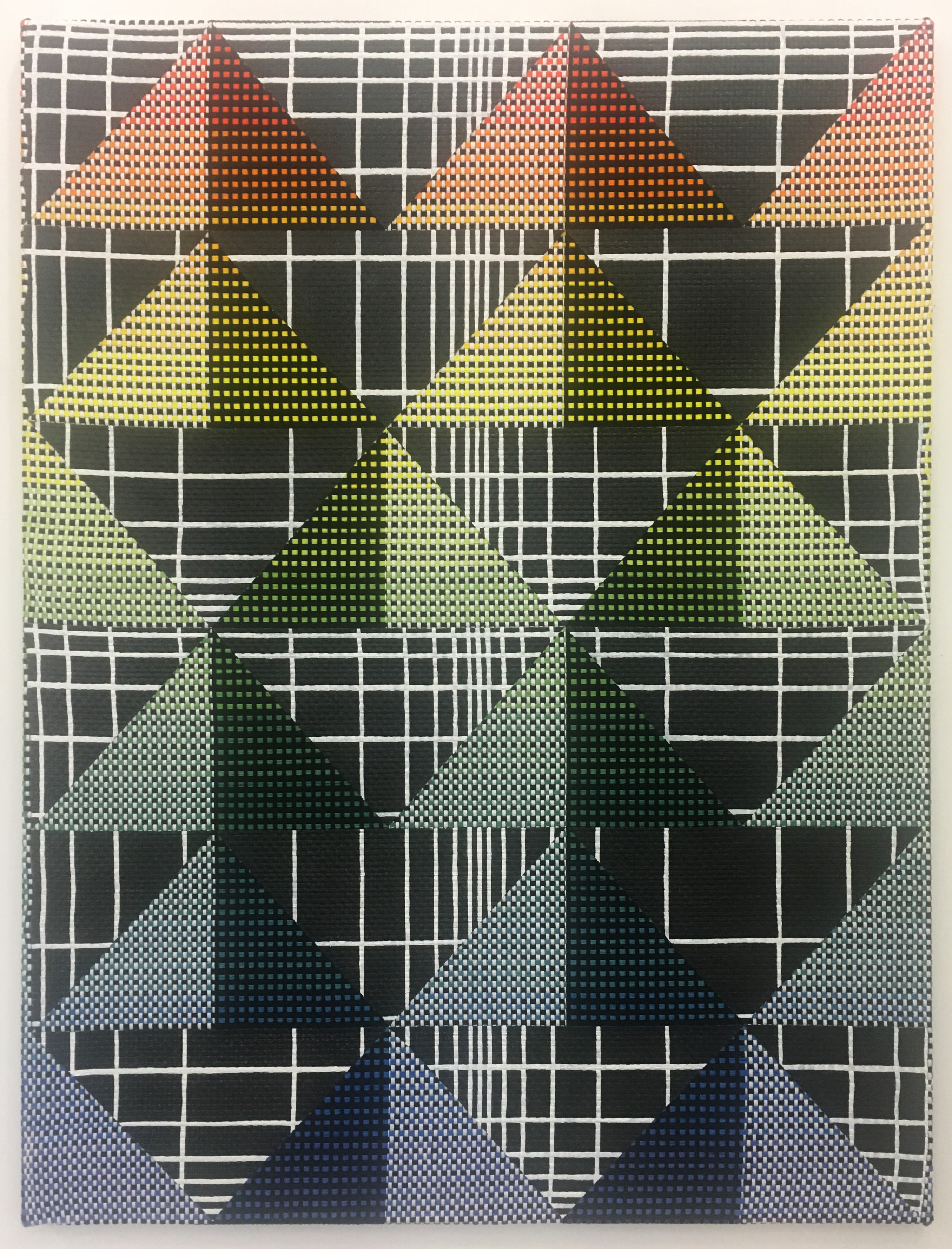 Samantha Bittman, Untitled, 2019, acrylic on handwoven textile,121.9 x 91.4 cm, SBi302508