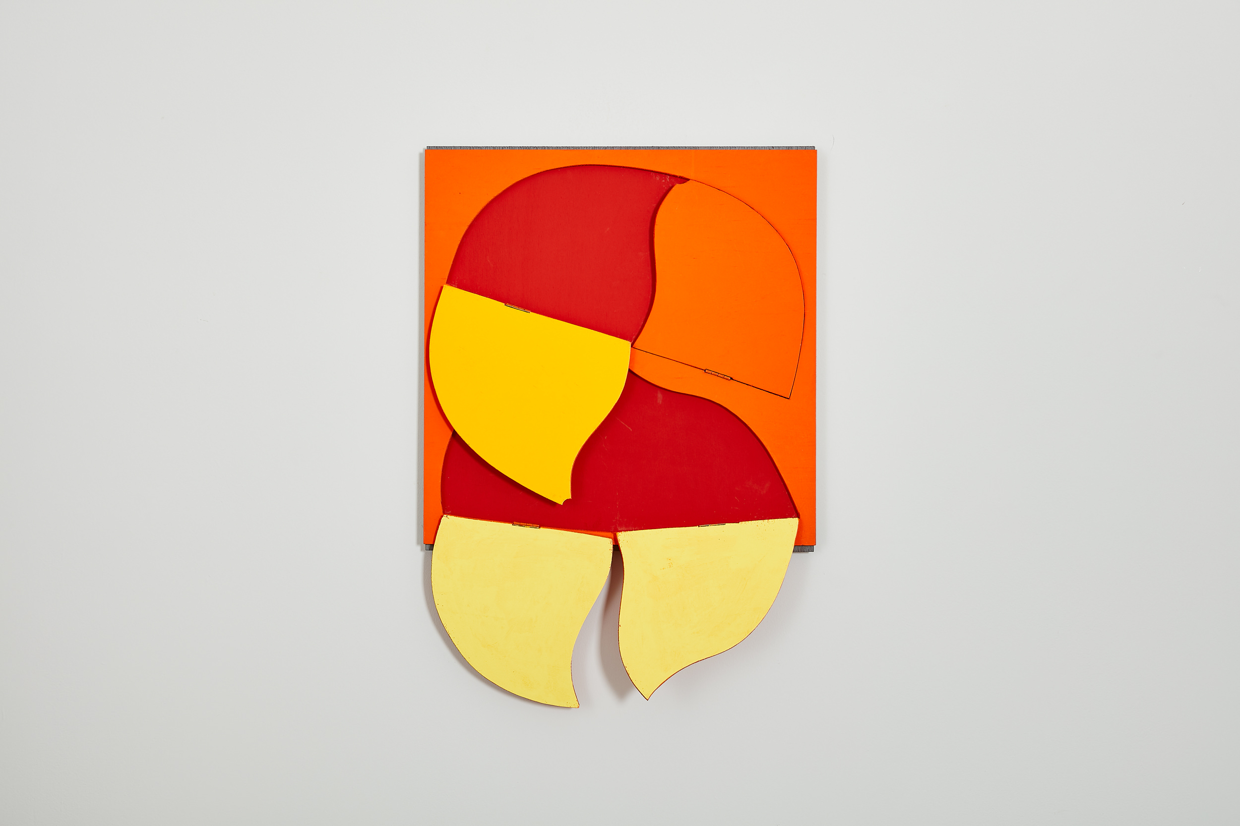 Katsumi Nakai, Hiraku 80-76, 2007, acylic:oil on plywood, 47.5 x 46 cm : 65 x 46 cm v1