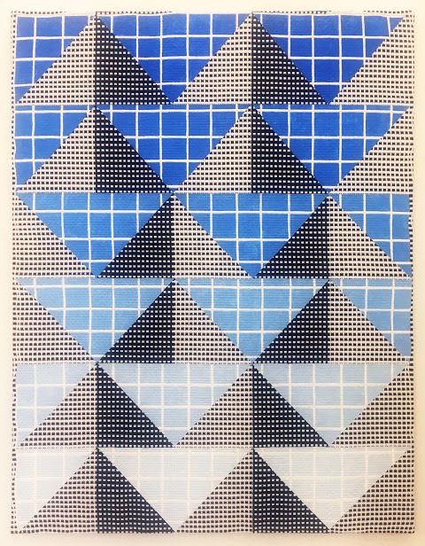 Samantha Bittman, Untitled, 2019, acrylic on handwoven textile, 121.9 x 91.4 cm, SBi302509