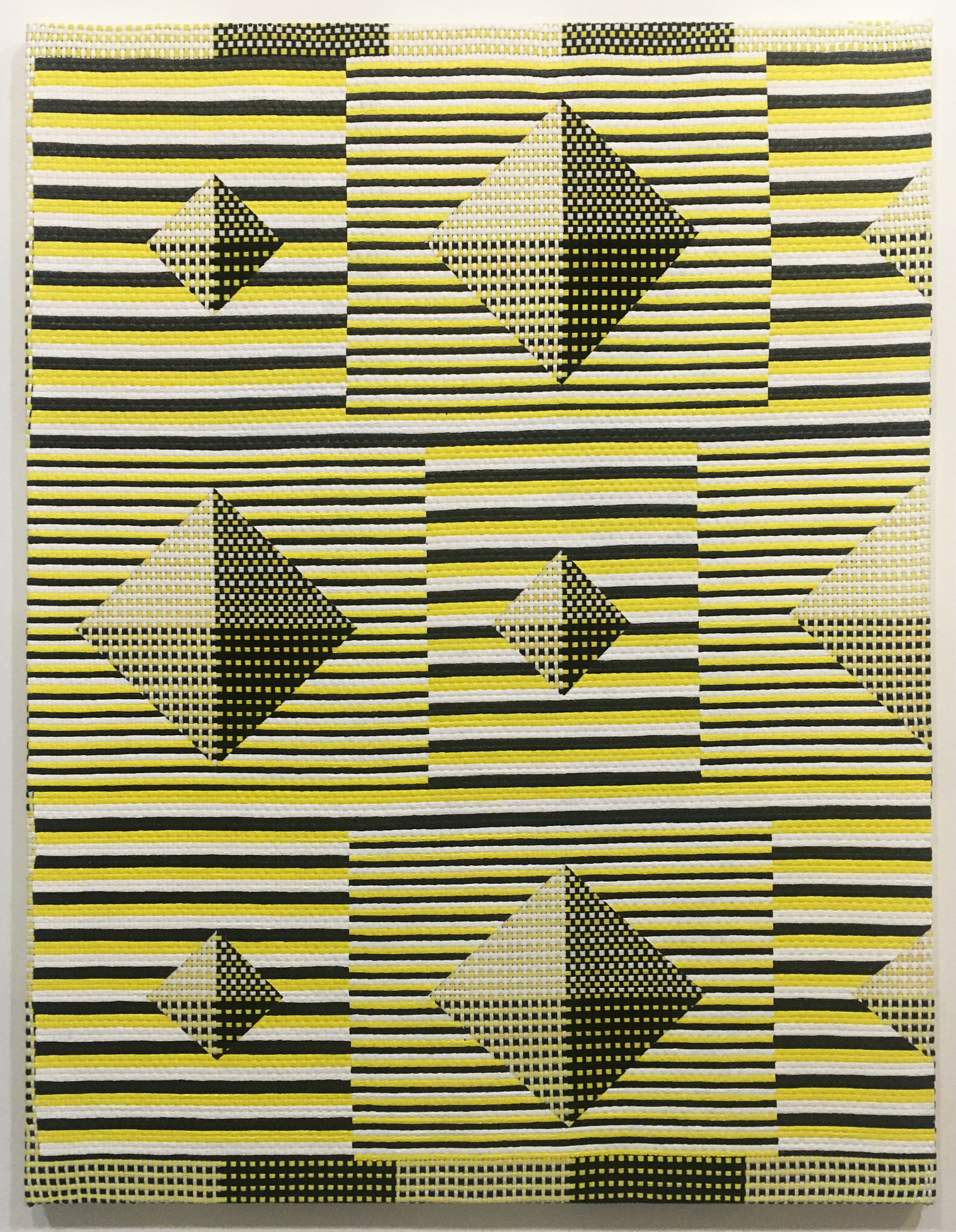 Samantha Bittman, Untitled, 2019, acrylic on handwoven textile, 121.9 x 91.4 cm, SBi302510