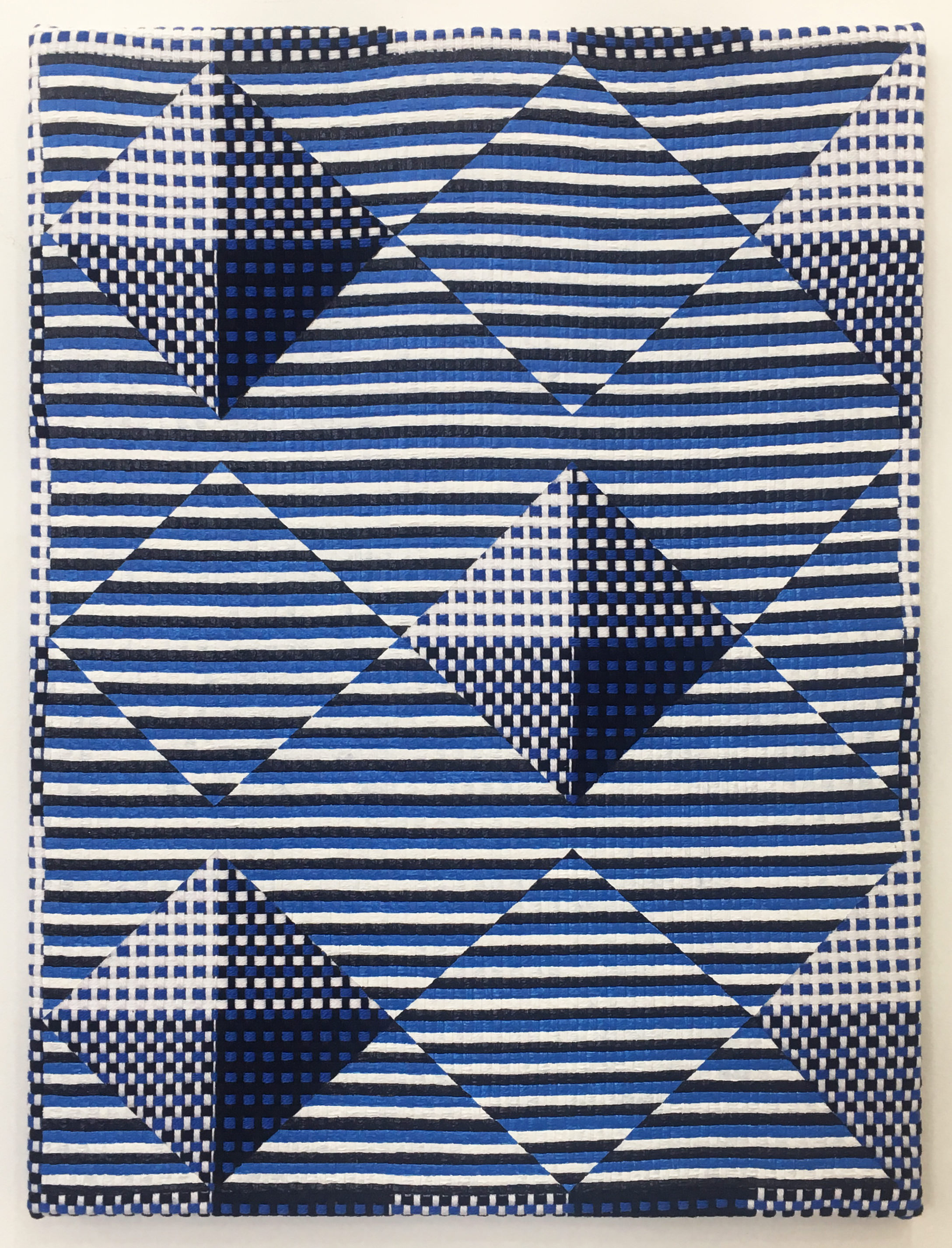 Samantha Bittman, Untitled, 2019, acrylic on handwoven textile, 61 x 45.7 cm, SBi302512