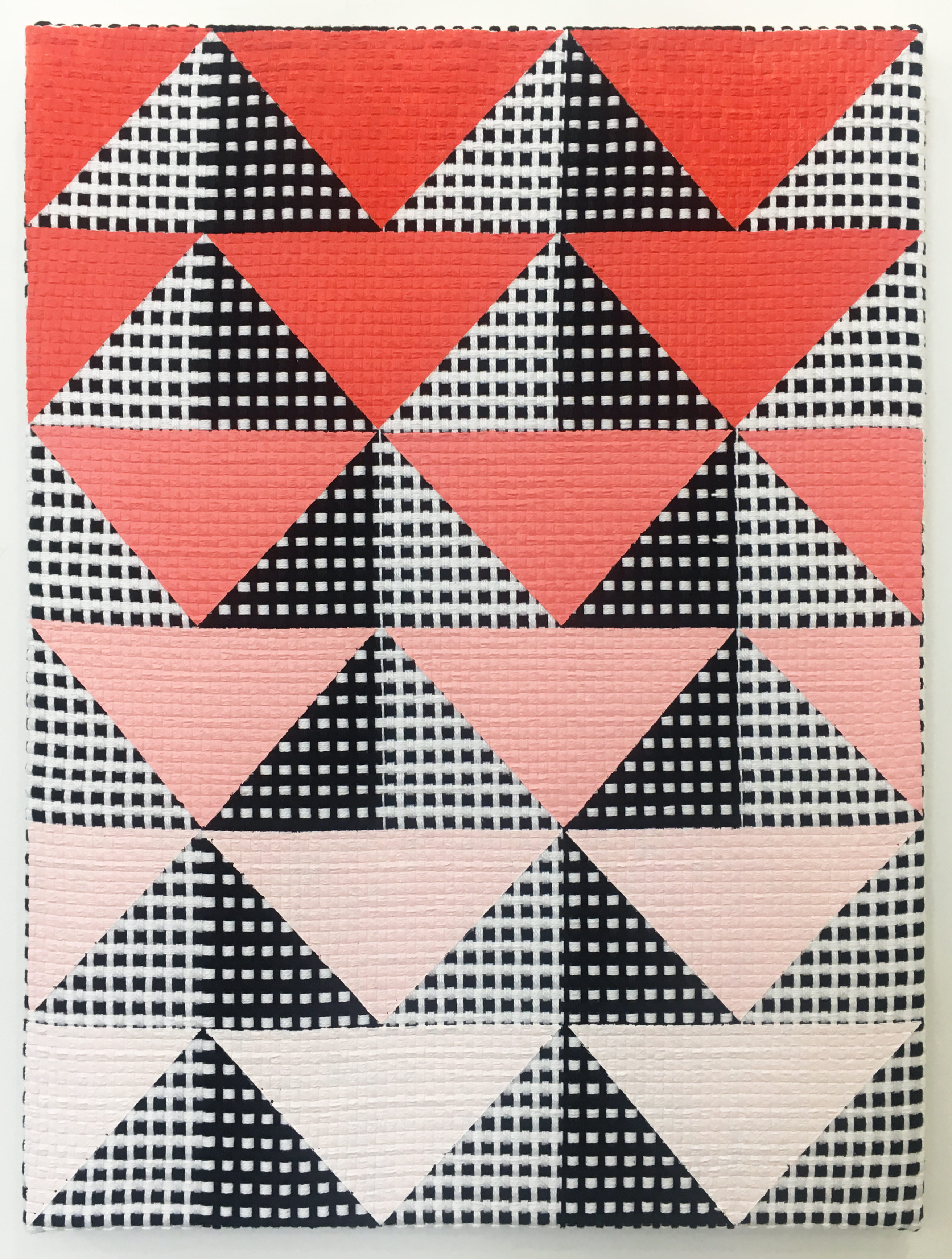 Samantha Bittman, Untitled, 2019, acrylic on handwoven textile, 61 x 45.7 cm, SBi302513