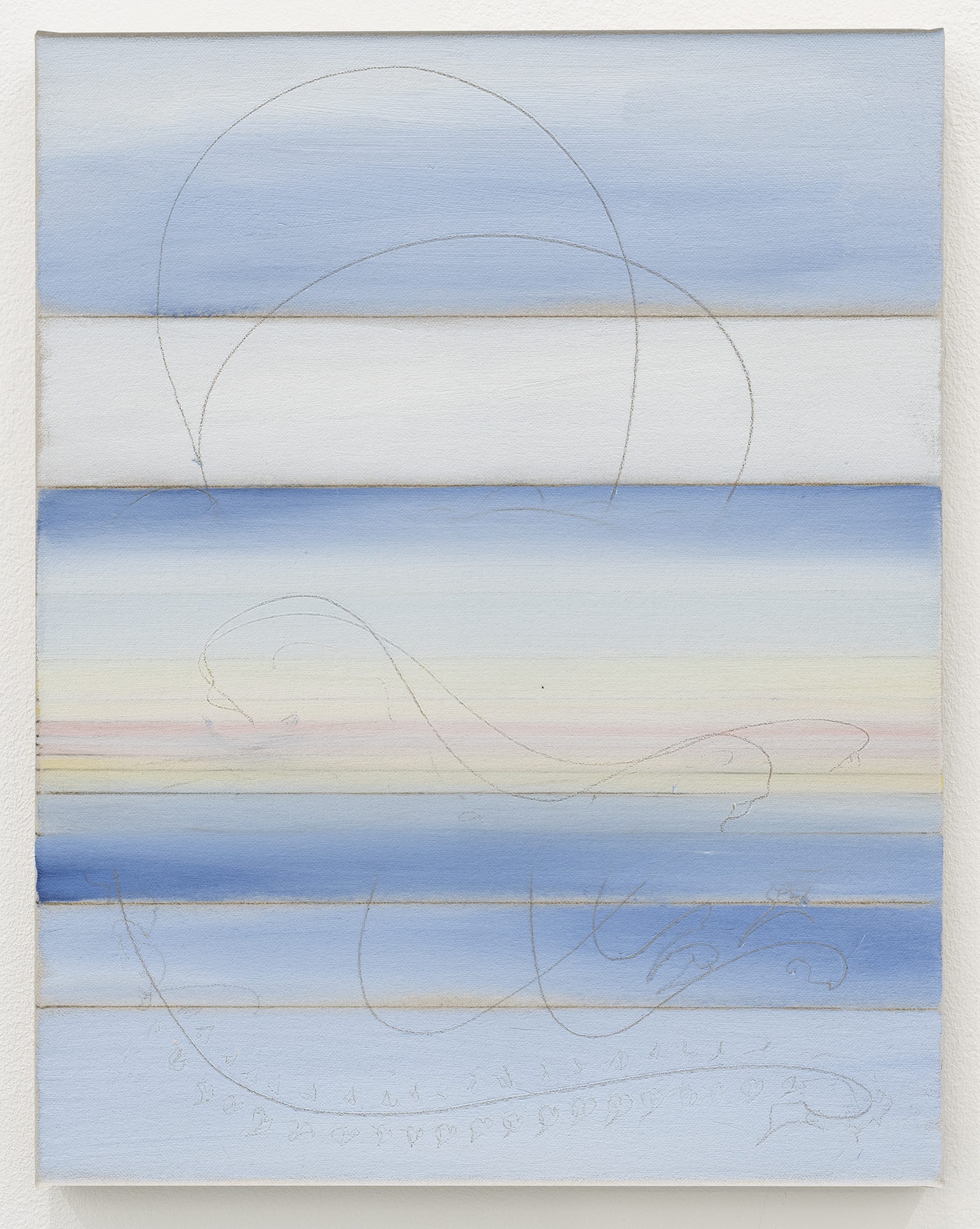 Richard Höglund, Vine Picture XLVI, 2021, silverpoint, leadpoint, oil on bone pulver and marble dust in acrylic emulsions on linen, 38 x 30 cm, 15 x 11 3:4 in, (RHö302585), 1