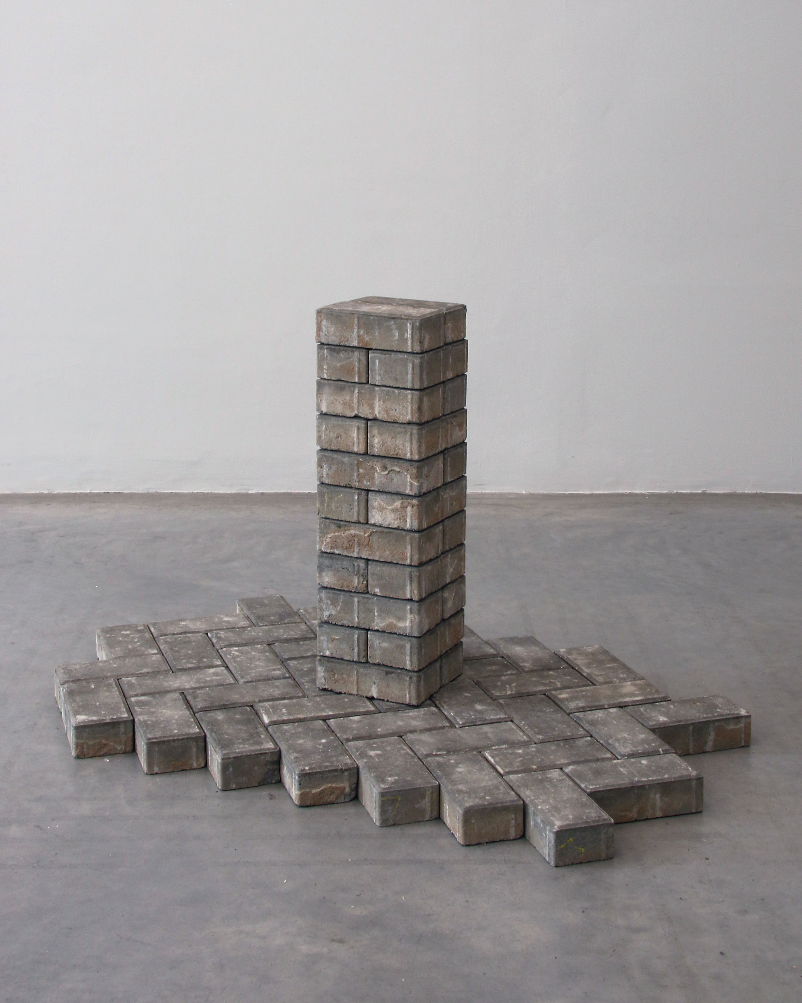 Sean Lynch, Adventure Capital, 2015, 48 bricks, 29.5x130x30.5 cm