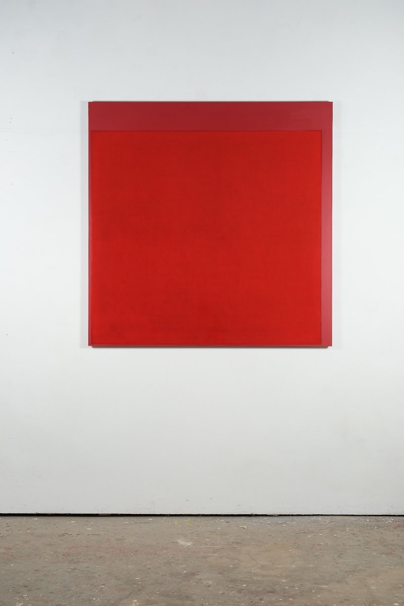 Untitled, 2023 lacquer and gold leaf on panel, 122 x 122 cm, 48 x 48 in
