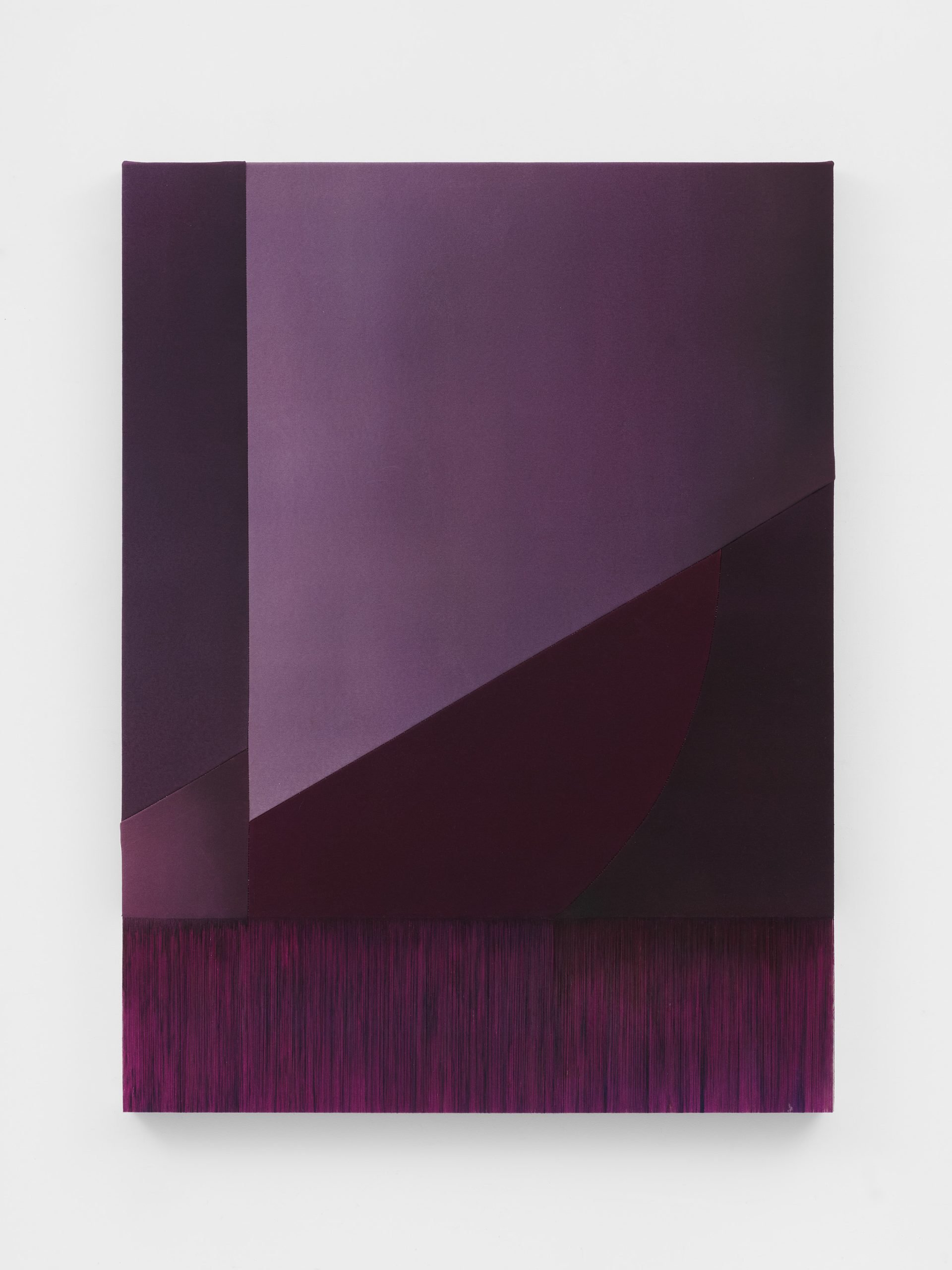 Rebecca Ward, burgundy moon, 2025, acrylic and dye on canvas, 121.9 x 91.4 cm, 48 x 36 in (RWa302627)