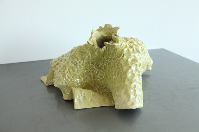 Phoebe Collings-James, Escargot [moss-mound], 2014, glazed ceramic, 43 x 37 x 21 cm
