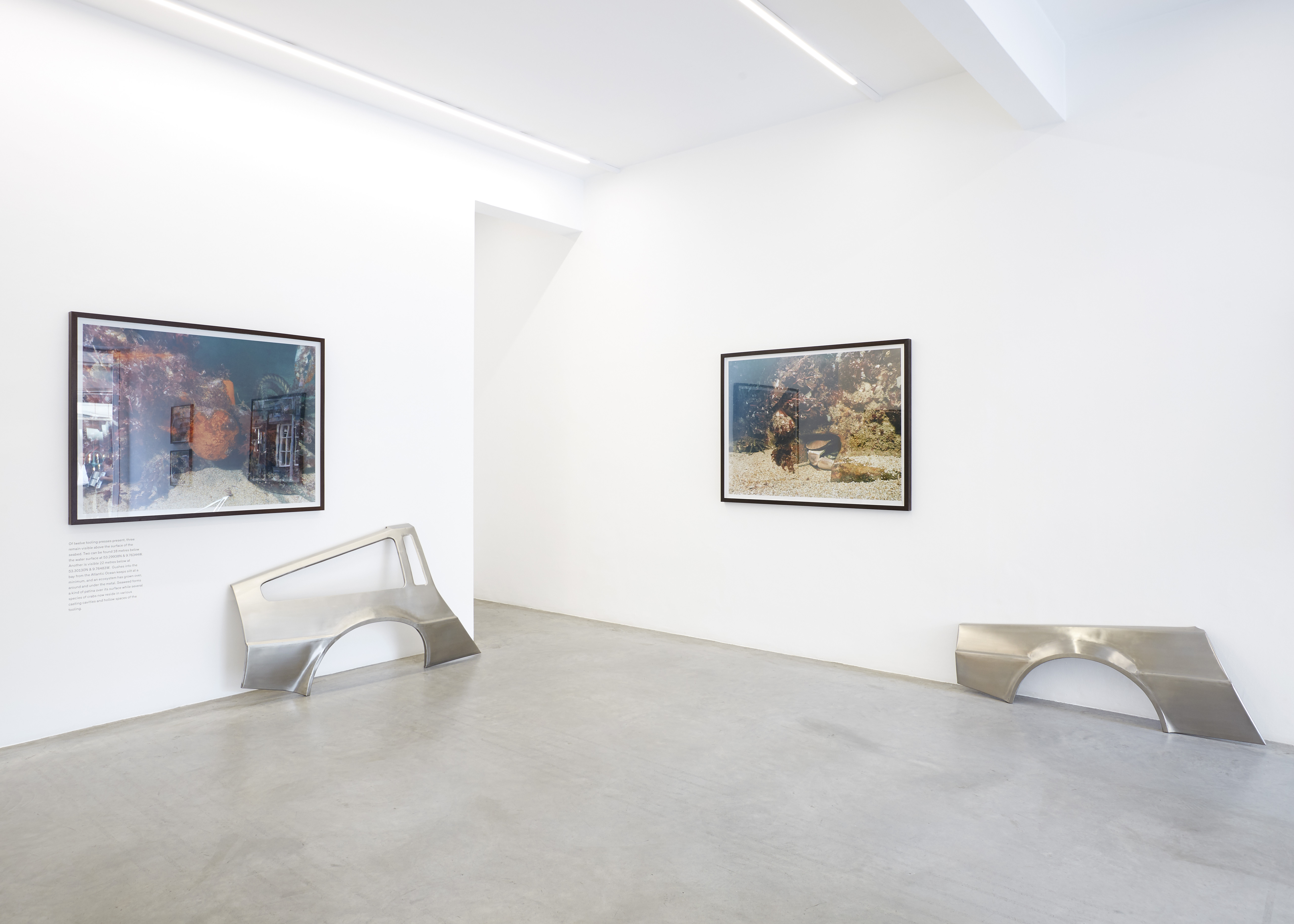 Sean Lynch, De Lorean: Progress Report, installation at Ronchini Gallery