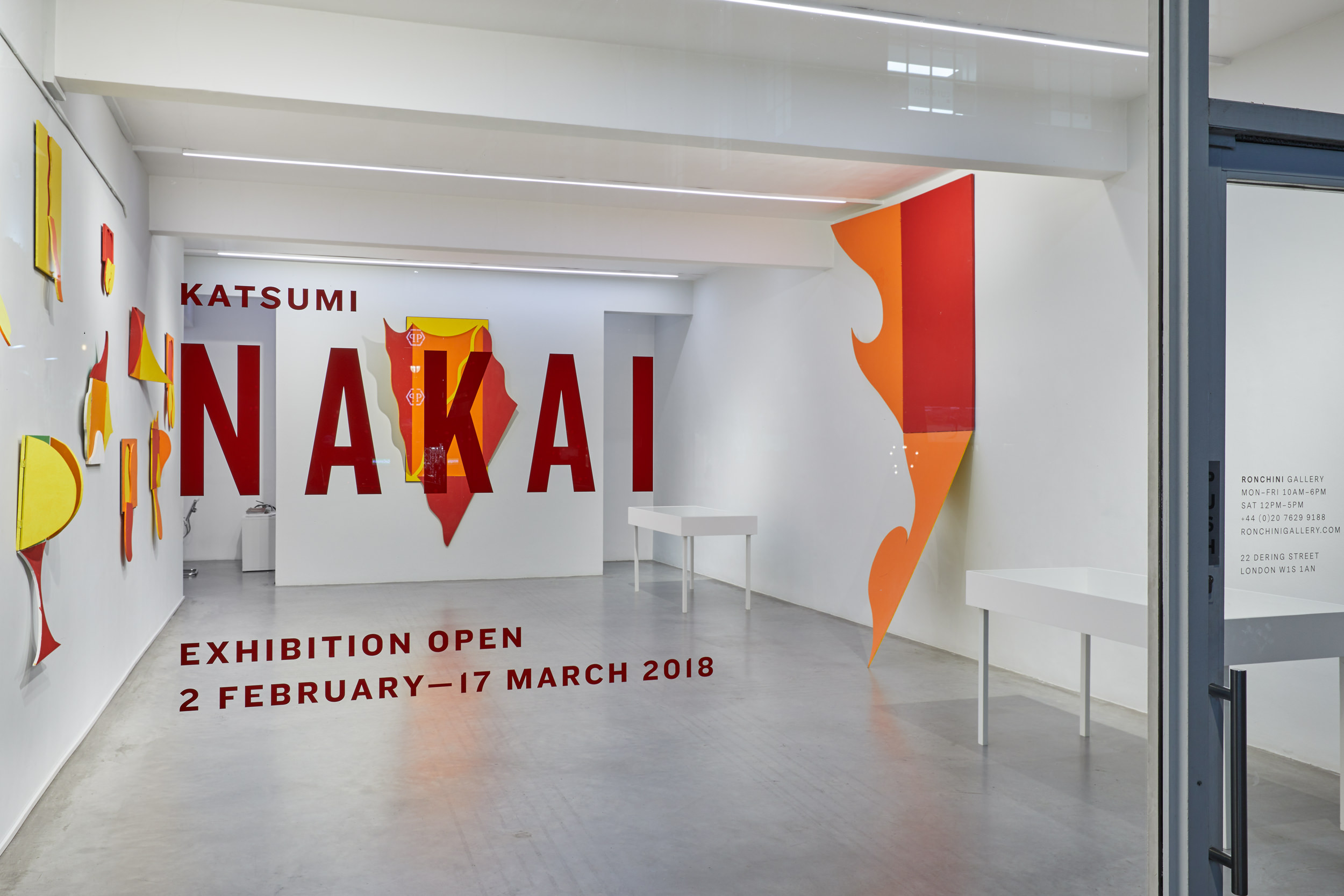 Katsumi Nakai, Ronchini Gallery, 2018, Installation image 1