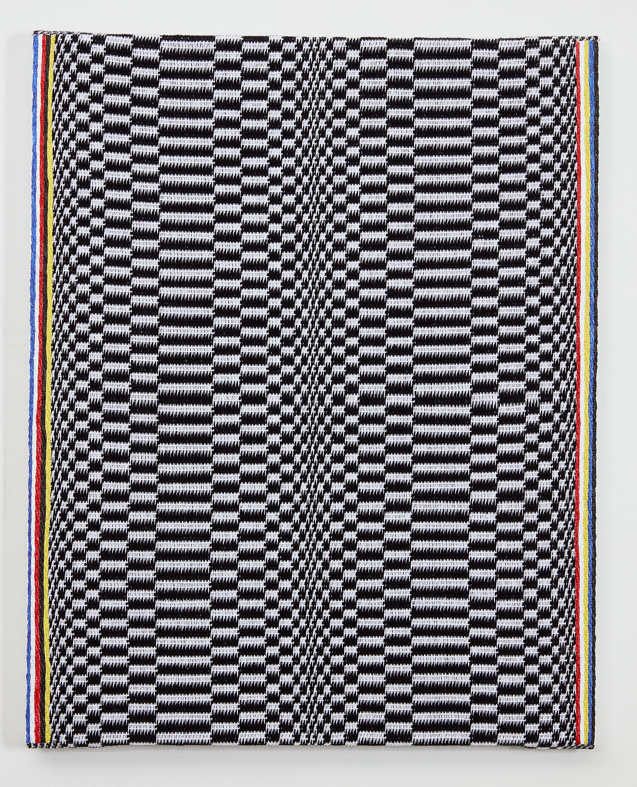 Samantha Bittman, Untitled, 2020, acrylic on hand-woven textile, 20 x 16 in, 50.8 x 40.6 cm, (SBi302533) LR