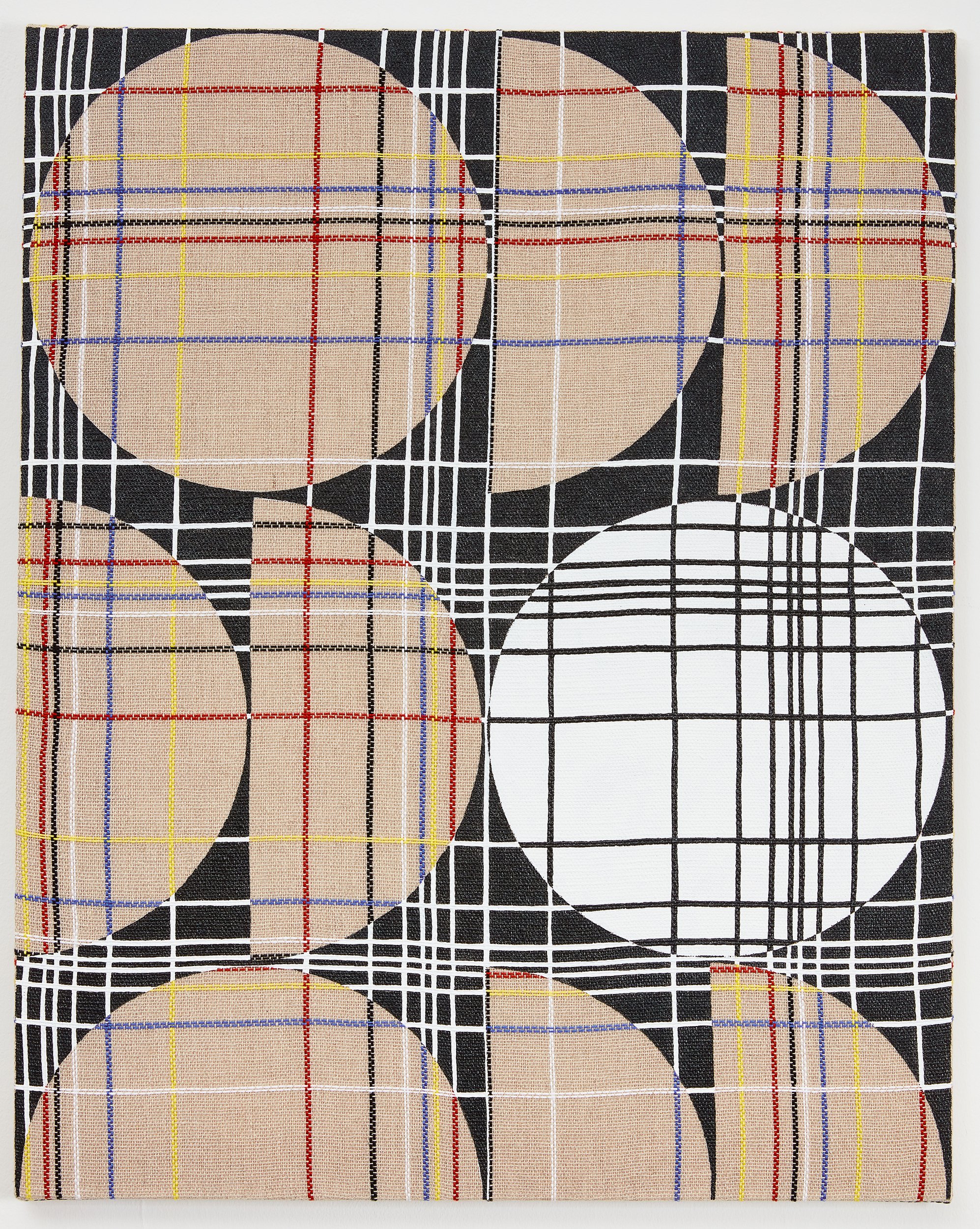 Samantha Bittman, Untitled, 2020, acrylic on hand-woven textile, 30 x 24 in, 76.2 x 61 cm, (SBi302529) LR