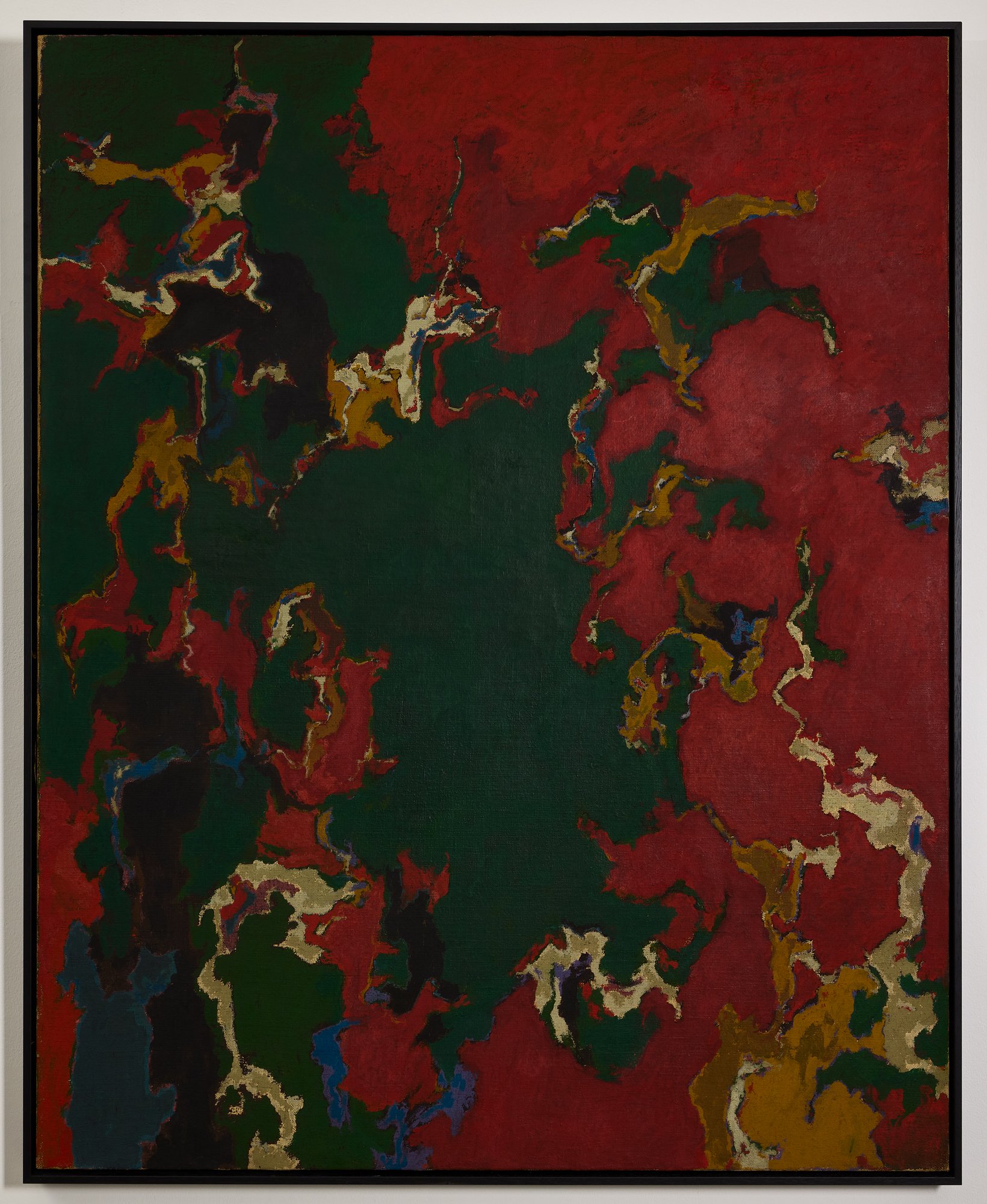 Luigi Boille, Cheminement, 1959-60, oil on sackcloth, 162 x 130 cm (LBo303306)_A