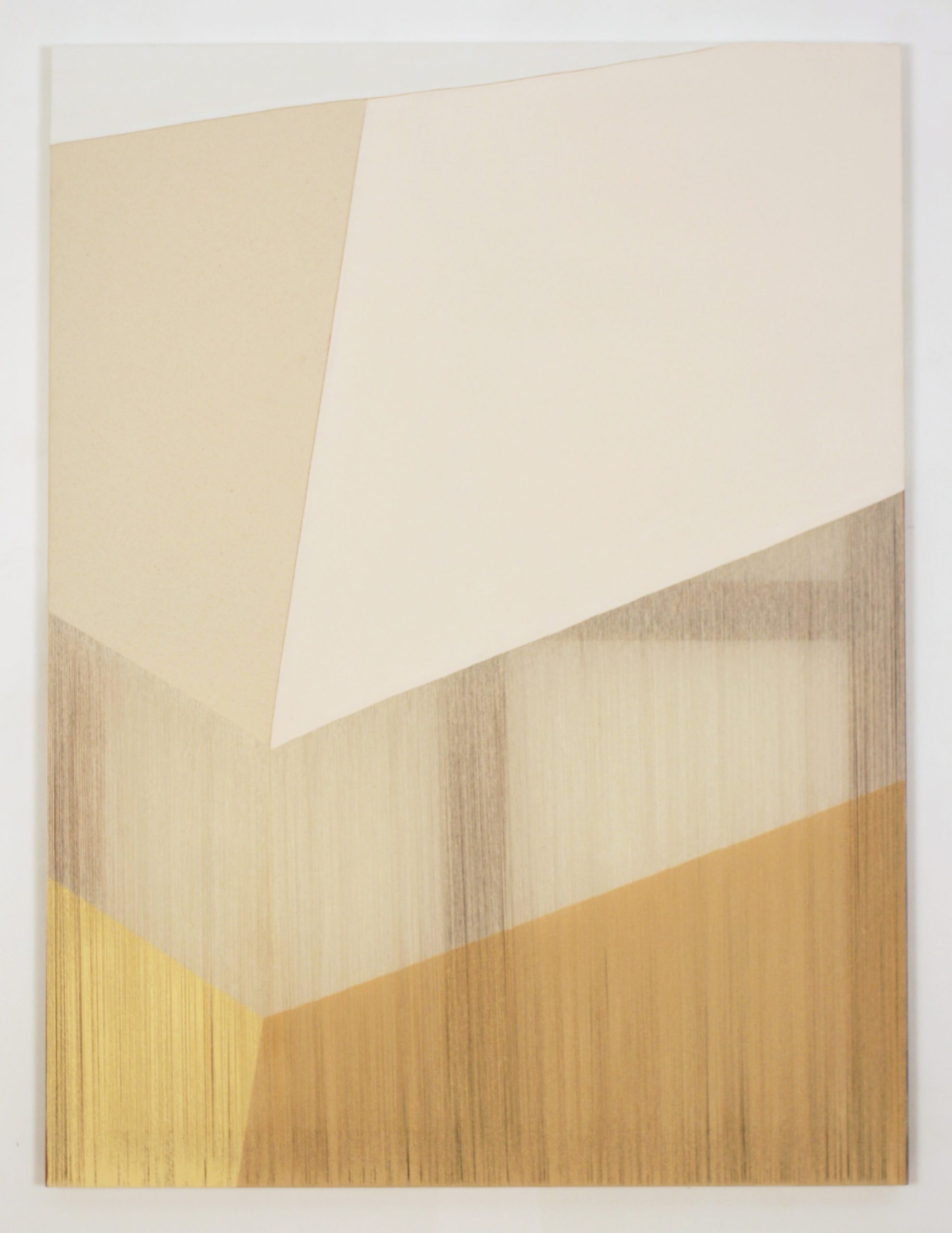 Rebecca Ward, freefall, 2015, acrylic on stitched canvas, 48 x 36 in