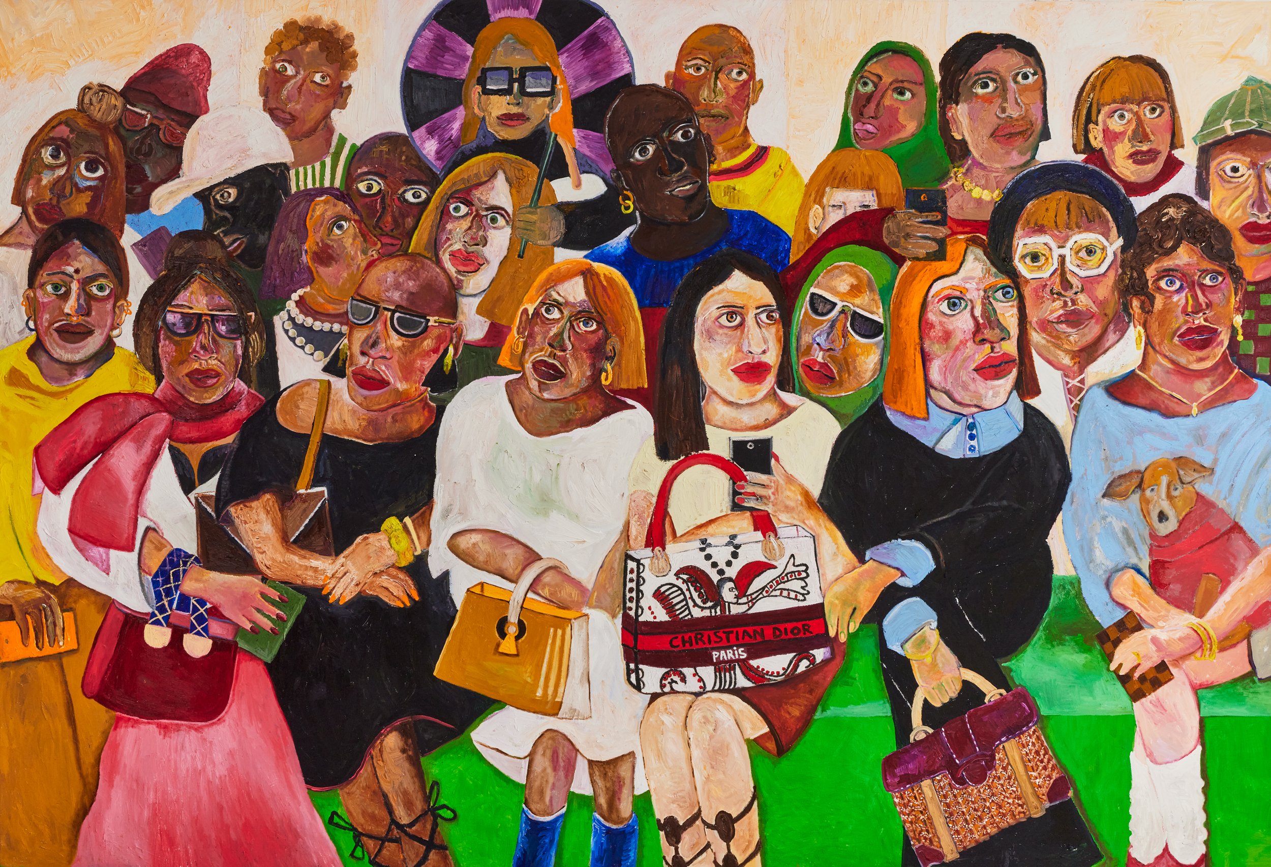 Jade van der Mark No time for your opinion, 2022 oil on canvas 205 x 300 cm 80 3/4 x 118 1/8 in (JvDM304009)