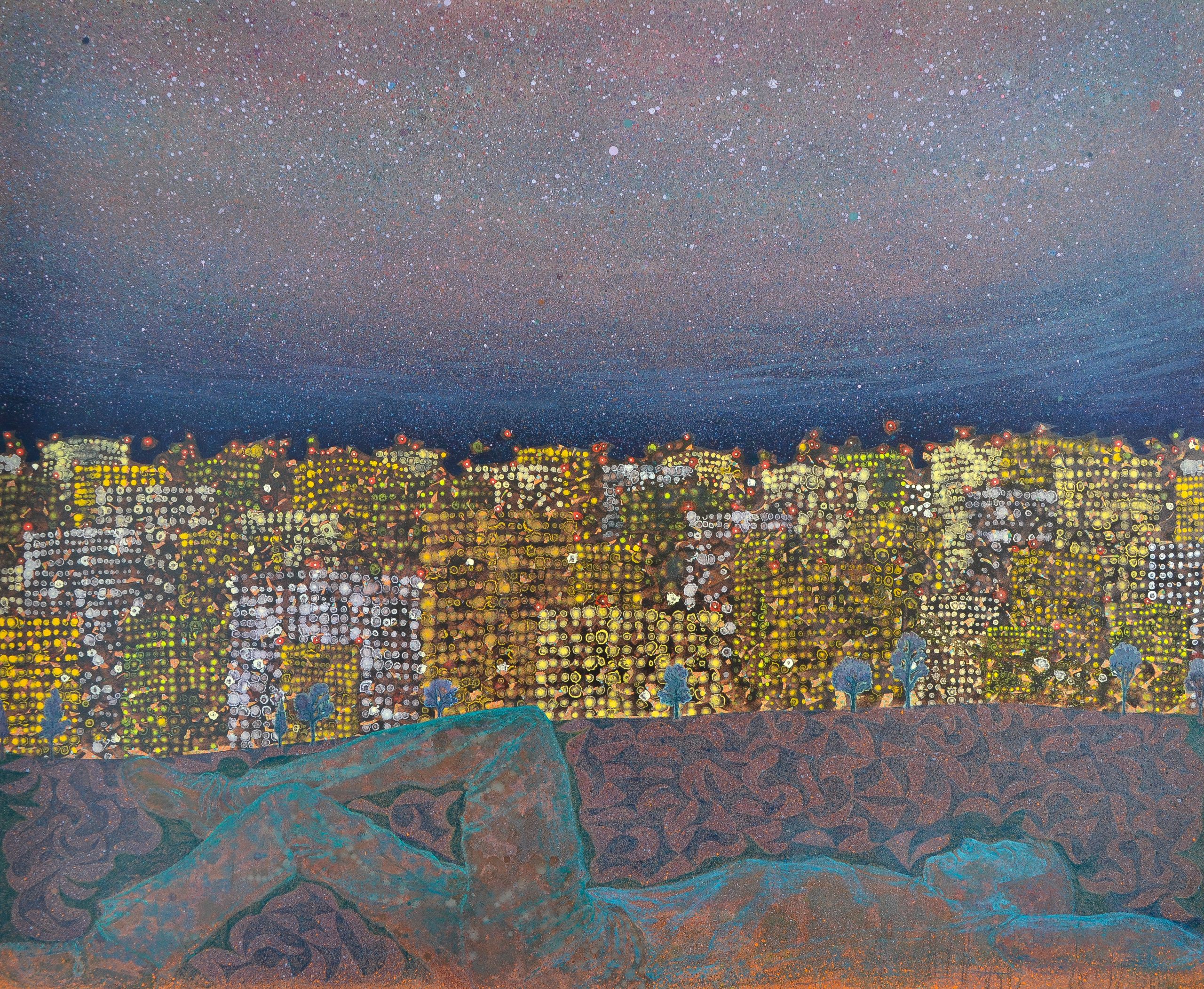 Josh Raz,Scattered Nimbus,2022,oil on canvas,200x165cm(JRa300007)