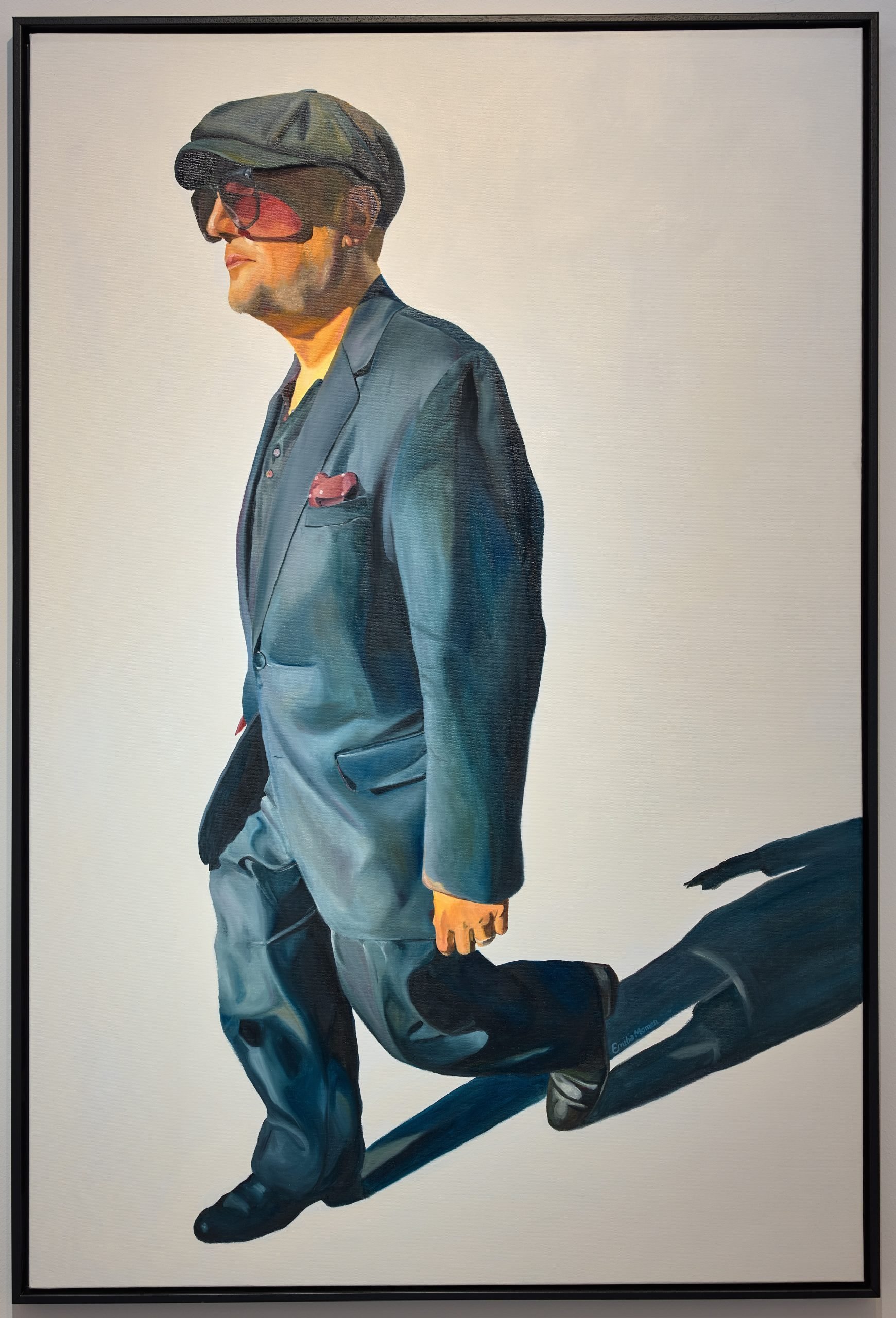 Cock n Bottle, 2022, oil on canvas, 152 x 101 cm