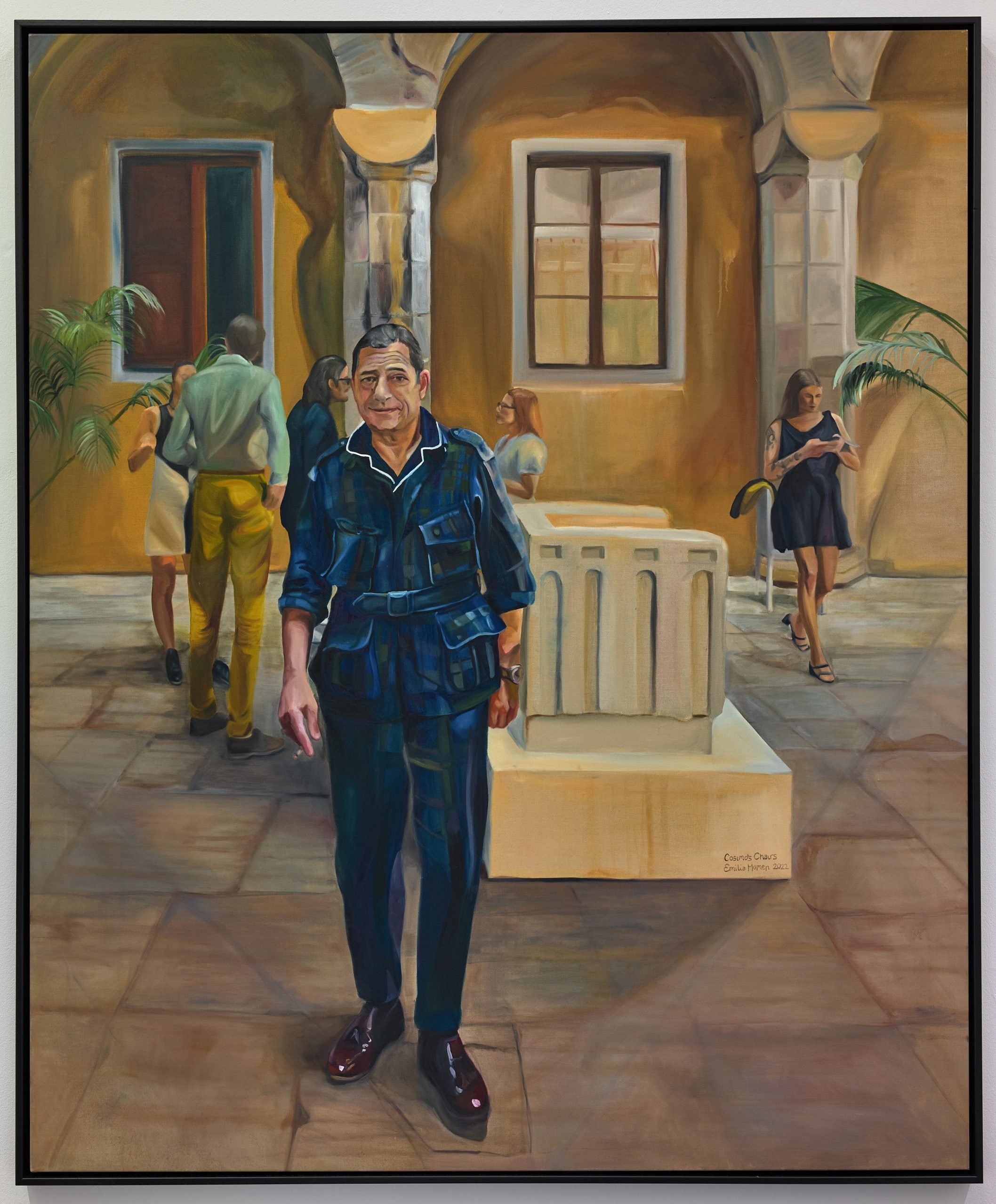 Emilia Momen, Cosimo’s Exhibition, 2022, oil on canvas, 170 x 140 cm