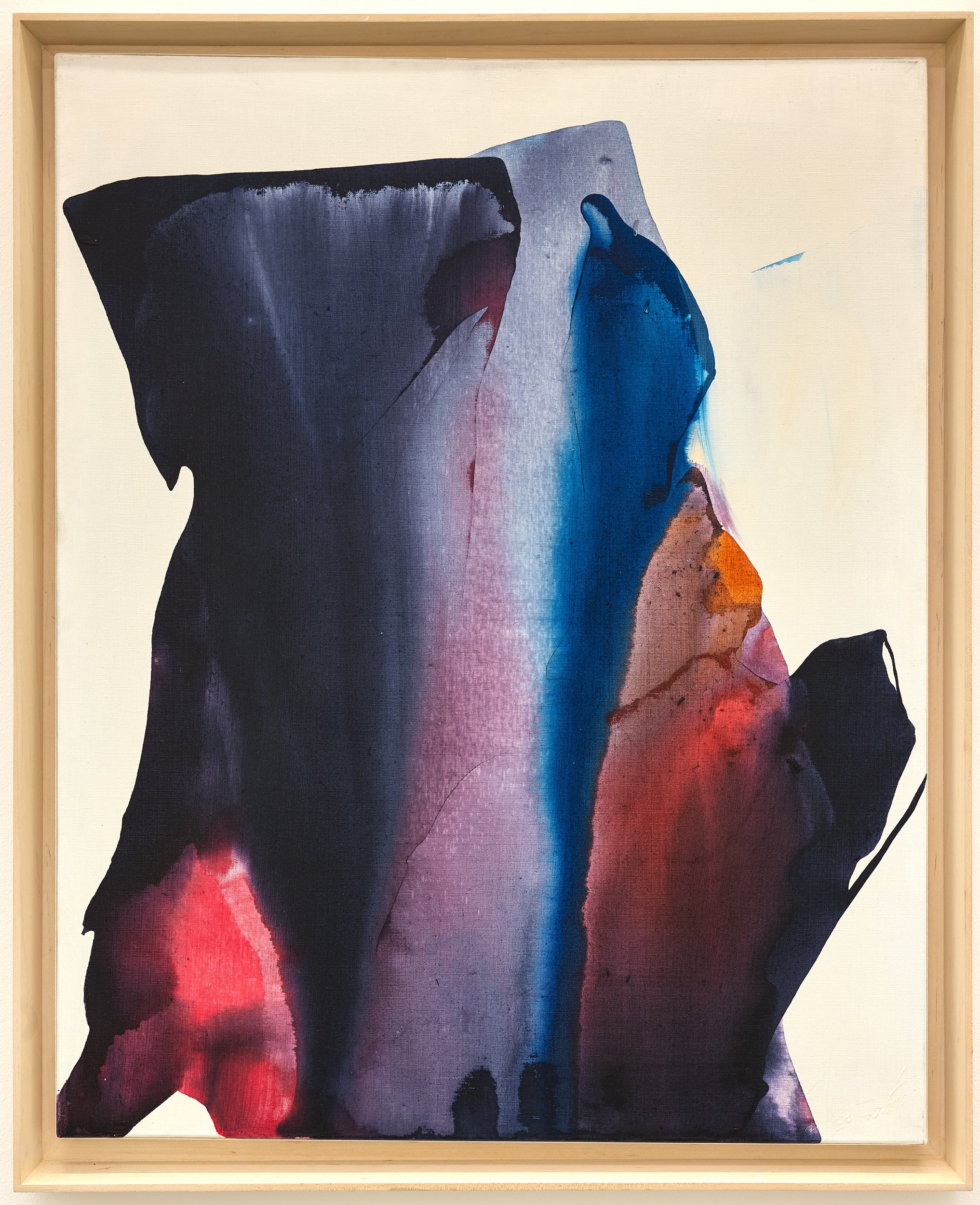 Paul Jenkins, Phenomena Nightwood, 1962, signed, acrylic on canvas, 31 3:4 x 25 1:2 in, 80.6 x 64.8 cm