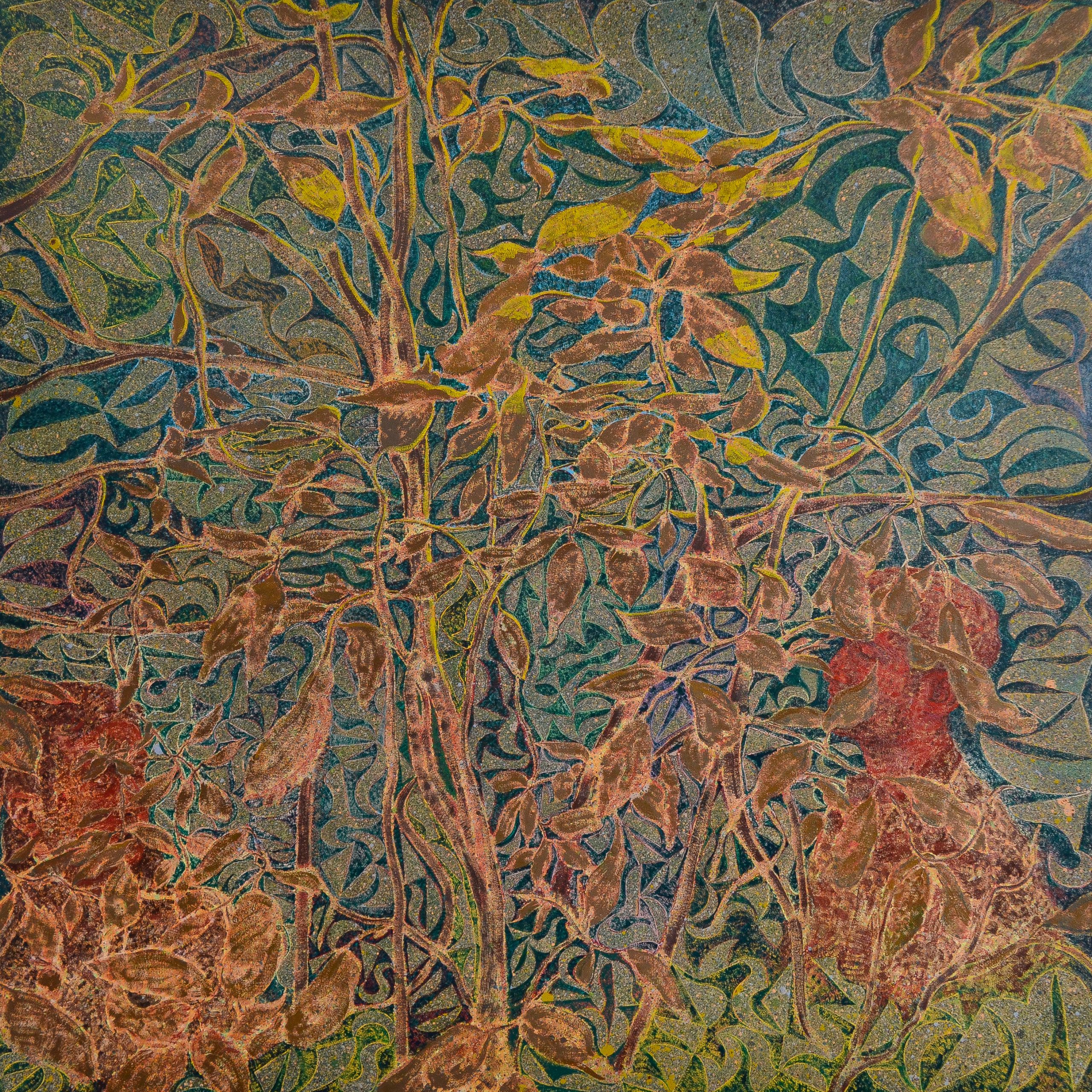 Josh Raz, A Shared Hunch, 2023, oil on canvas, 165 165 cm
