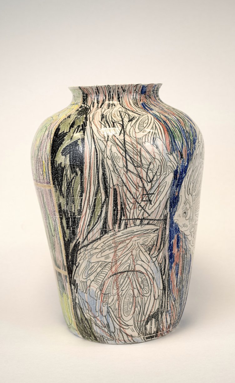 Edward Hongyi, At Long as Love I, 2023, ceramics, 35 cm (h)